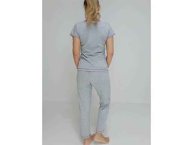 Костюм жіночий домашній Triko Night 52 Сірий (27496367-4) - Фото 4