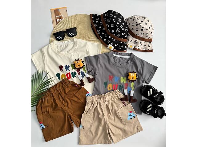 Костюм на лето мальчику с львенком 10876, Размер 100 - Фото 6