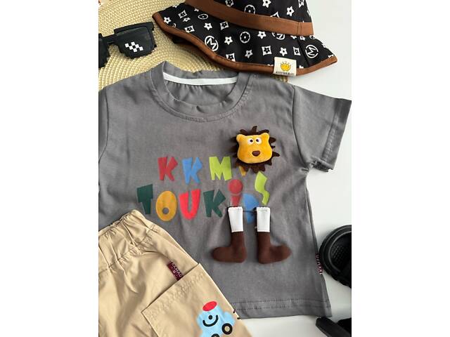 Костюм на лето мальчику с львенком 10876, Размер 100 - Фото 4