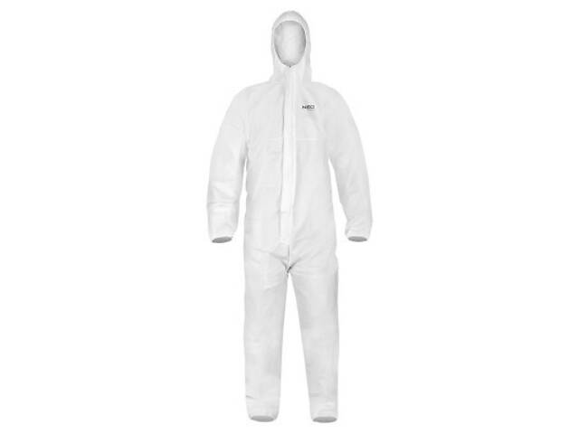 Костюм робочий Neo Tools захисний, матеріал поліпропілен, щільність 65 г/м², XXXL, білий (81-851-XXXL) - Фото 1