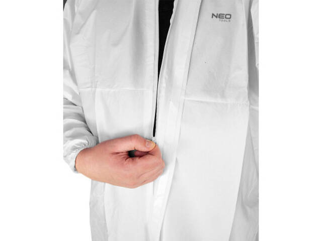Костюм робочий Neo Tools захисний, матеріал поліпропілен, щільність 65 г/м², XXXL, білий (81-851-XXXL) - Фото 10