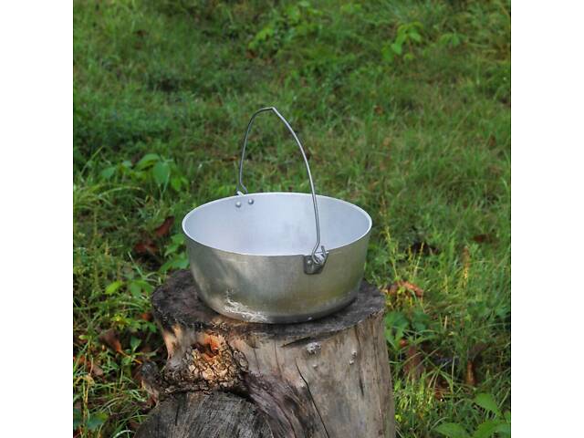 Котел алюмінієвий, вироблений 5 л із кришкою-сковородою - Фото 3
