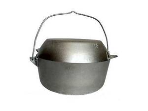 Котел с крышкой сковородой алюминиевый 5 литров ПОЛИМЕТ