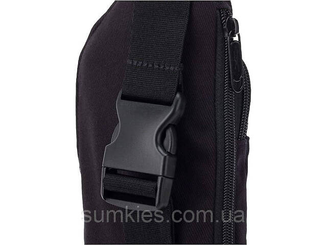 Коттонова нагрудна сумка, слінг Reebok Classic Foundation чорна - Фото 9