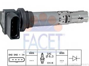 Котушка запалення Golf VCaddy IIIFabiaOctavia 1.21.41.6 03- FACET 96374 на VW PASSAT (362)