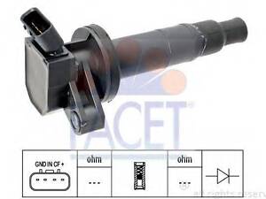 Котушка запалювання FACET 96361 на TOYOTA VITZ (NHP13_, NSP13_, NCP13_, KSP13_, NLP13_)
