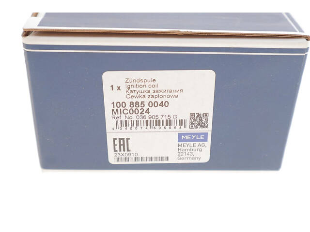 Котушка запалювання MEYLE 100 885 0040 MEYLE 100 885 0040 Audi A2, A1; Volkswagen Passat, Polo, Touran, Golf, Scirocco, - Фото 4