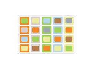 Килим для дитячої University Кольорові квадрати 1,83 x 2,74 м (CDC4612)