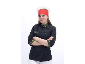 Колпак повара Сетка хлопок красный на резинке