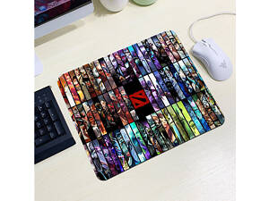 Коврик 240*220 тканевой DOTA2 'Heroes', толщина 2 мм, OEM