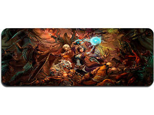 Коврик 400*900 тканевой 'Diablo17' с боковой прошивкой, толщина 2 мм, Пакет