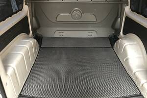 Коврик багажника V1 MAXI (EVA, полиуретановый, черный) для Volkswagen Caddy 2004-2010 гг