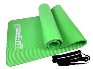 Килимок для фітнесу та йоги EasyFit NBR 10 мм Зелений