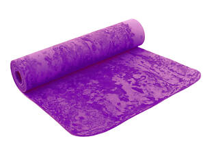 Килимок для фітнесу та йоги PER 8мм SP-Planeta FI-4936 1,83x0,61м Фіолетовий (AN0495)