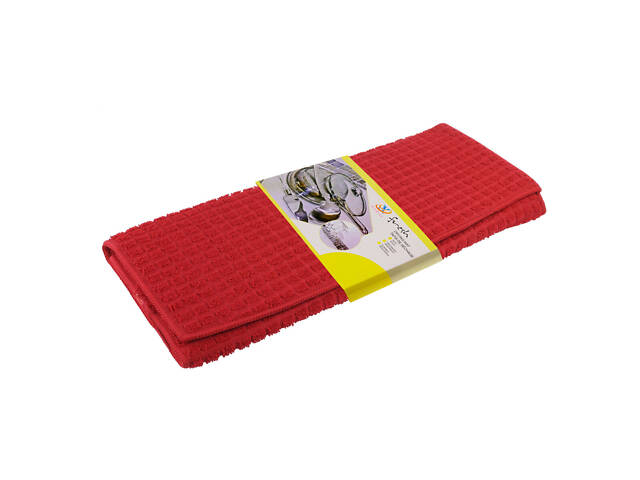 Коврик для сушки посуды 37*50 см, бордовый - Фото 1