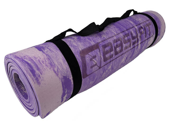 Килимок для йоги та фітнеса EasyFit s-EVA Mat 8 мм Фіолетовий - Фото 3