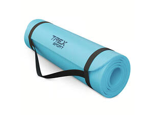 Коврик для йоги Trex Sport TX-018NGM NBR 1см 180х60 блакитний
