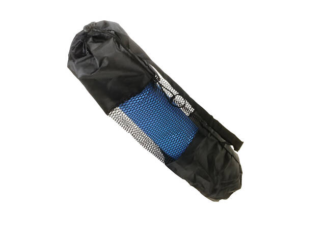 Коврик каремат для йоги в чехле (голубой) - Фото 3