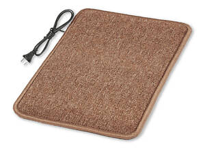 Килимок з підігрівом 100×150 см з термоізоляцією Бежевий