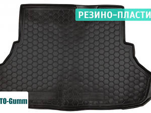 Коврик в багажник для Mitsubishi Lancer X '07-18 седан, резино-пластиковый (AVTO-Gumm)