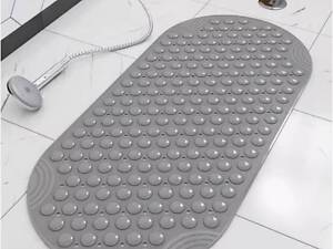 Коврик в ванную комнату Home Styles антискользящий на присосках 40х88 см Cерый 0141179