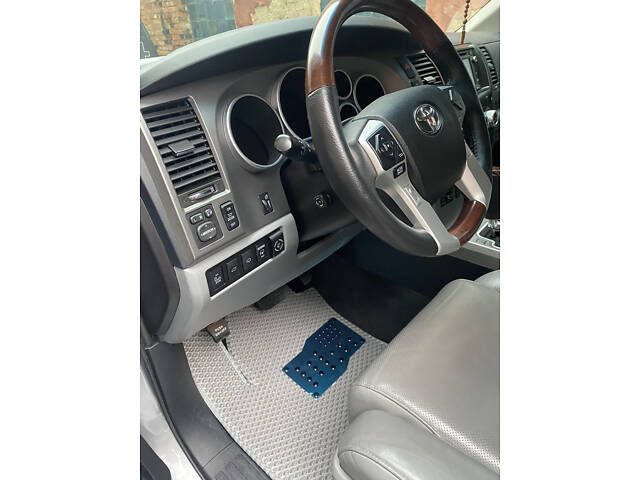 Коврики 3 ряда (EVA, серые) Средний ряд - 3 места для Toyota Sequoia 2007-2022гг - Фото 3