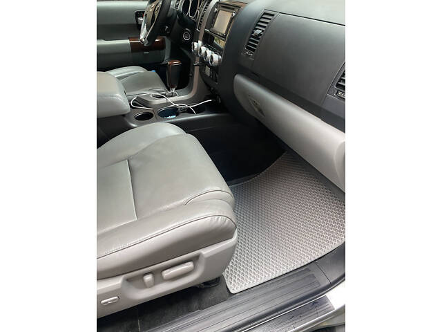 Коврики 3 ряда (EVA, серые) Средний ряд - 3 места для Toyota Sequoia 2007-2022гг - Фото 6