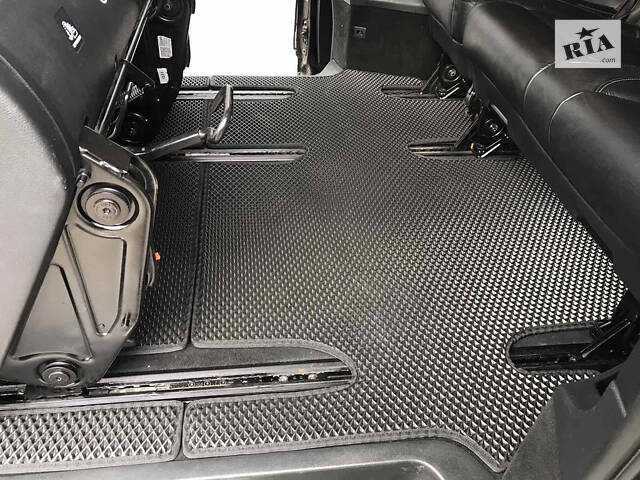 Коврики EVA V-class, ExtraLong 2 боковых (Только самовывоз, полный салон, Черный) для Mercedes Vito/V-class W447 2014- г - Фото 9