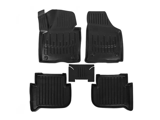 Коврики Stingray 3D (5 шт, полиуретан) для Volkswagen Touran 2003-2010 гг - Фото 1