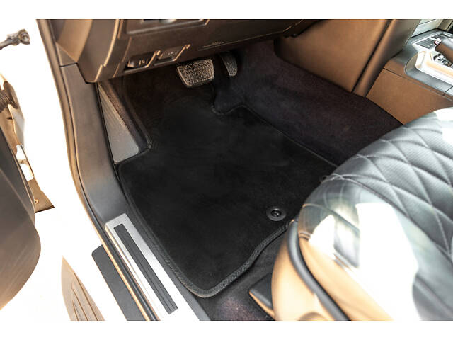Коврики текстильные Premium текстильные Premium V-2 (2012-2021, Черный) для Toyota Land Cruiser 200 - Фото 1