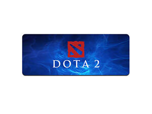 Коврик 300*700 тканевой DOTA2, толщина 2 мм, цвет Blue-Red, OEM