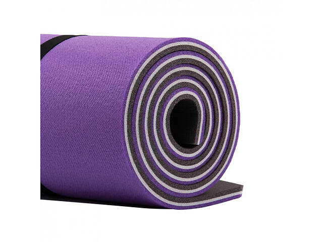 Килимок для фітнесу тришаровий IVN 1800х600х15 - Фото 1