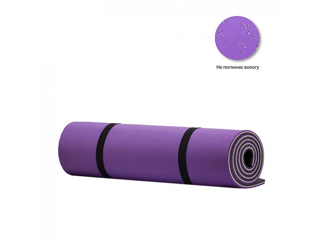 Килимок для фітнесу тришаровий IVN 1800х600х15 - Фото 2