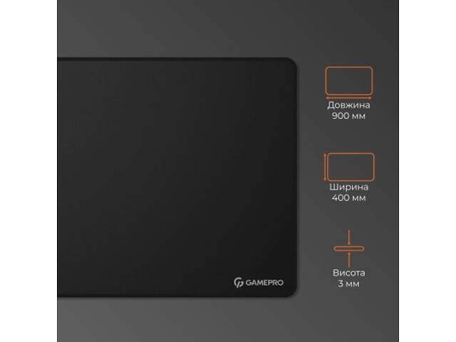 Килимок для миші GamePro MP275B Speed/Control Black (MP275B) - Фото 8