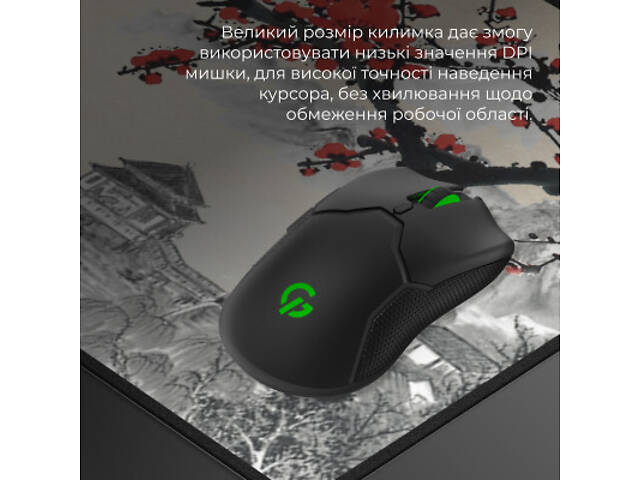 Килимок для миші GamePro MP275W Black (MP275W) - Фото 2
