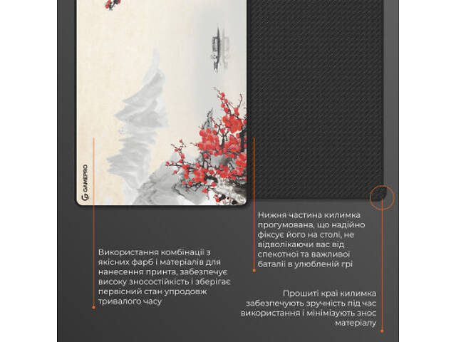 Килимок для миші GamePro MP275W Black (MP275W) - Фото 10