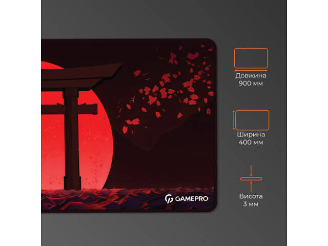 Килимок для миші GamePro Speed/Control Black-Red (MP275R) - Фото 4