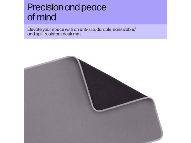 Килимок для миші HP 205 Sanitizable XL Speed/Control Grey (8X596AA) - Фото 3
