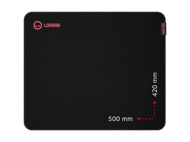 Килимок для миші Lorgar Main 325 Black/Red (LRG-GMP325) - Фото 1
