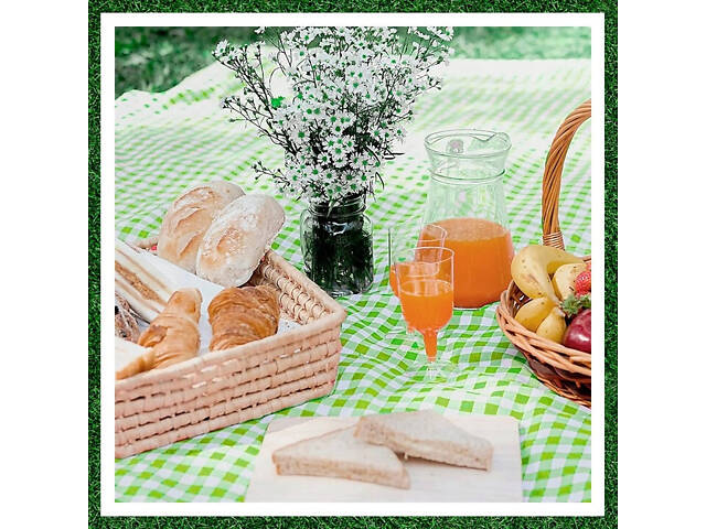 Коврик для пикника Falcon в клетку - Фото 3