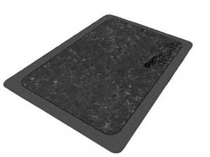 Килимок для ванної кімнати поглинаючий WayH Бетон 89х59 см Чорний (H051225)