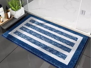 Коврик для ванной и душа Bathlux 50х80 см, противоскользящий на резиновой основе, влаговпитывающий