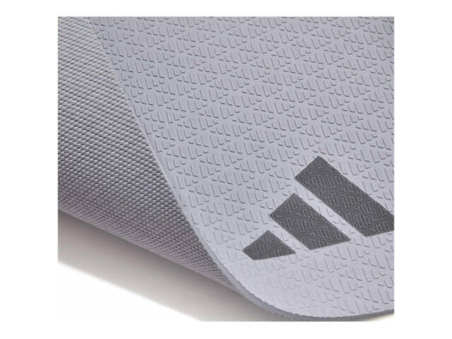 Коврик для йоги Adidas Yoga Mat ADYG-10001SV Уні 173 х 61 х 0,4 см сірий (885652026642) - Фото 4