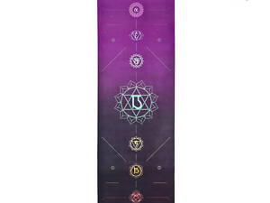 Килимок для йоги EasyFit Chakra Flow (замша-каучук)