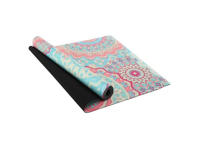 Коврик для йоги Record FI-5662-47 183x61x0.3 см Оранжево-голубой - Фото 1