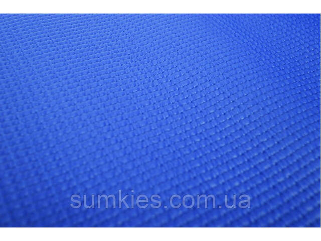 Килимок для йоги та фітнесу Power System PS-4014 PVC Fitness-Yoga Mat Blue (173x61x0.6) - Фото 6