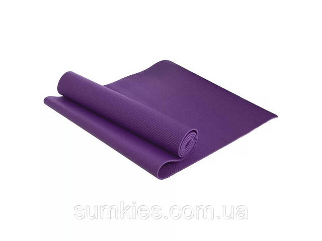 Килимок для йоги та фітнесу Power System PS-4014 PVC Fitness-Yoga Mat Purple (173x61x0.6) - Фото 3