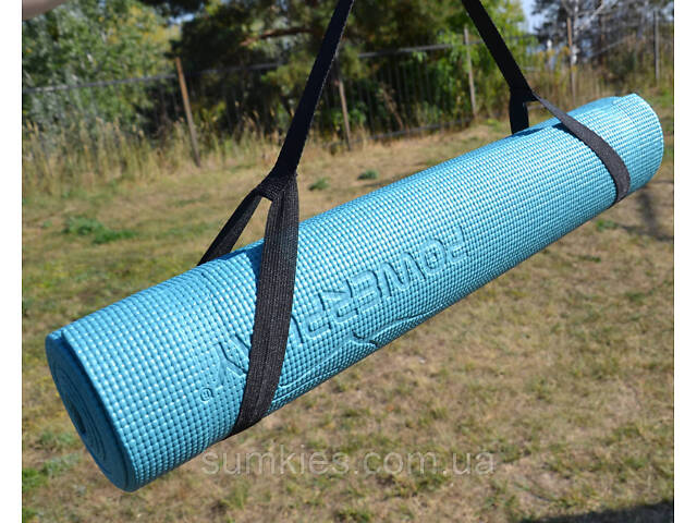 Килимок для йоги та фітнесу PowerPlay 4010 PVC Yoga Mat Зелений (173x61x0.6) - Фото 6