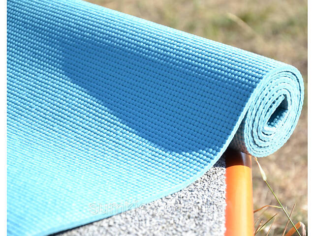 Килимок для йоги та фітнесу PowerPlay 4010 PVC Yoga Mat Зелений (173x61x0.6) - Фото 9