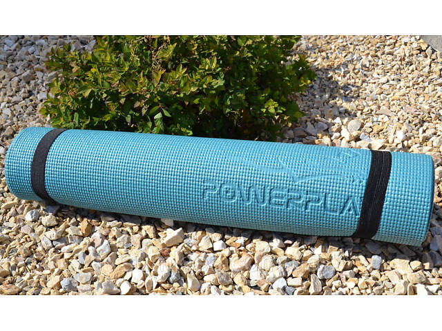 Килимок для йоги та фітнесу PowerPlay 4010 PVC Yoga Mat Зелений (173x61x0.6) - Фото 10
